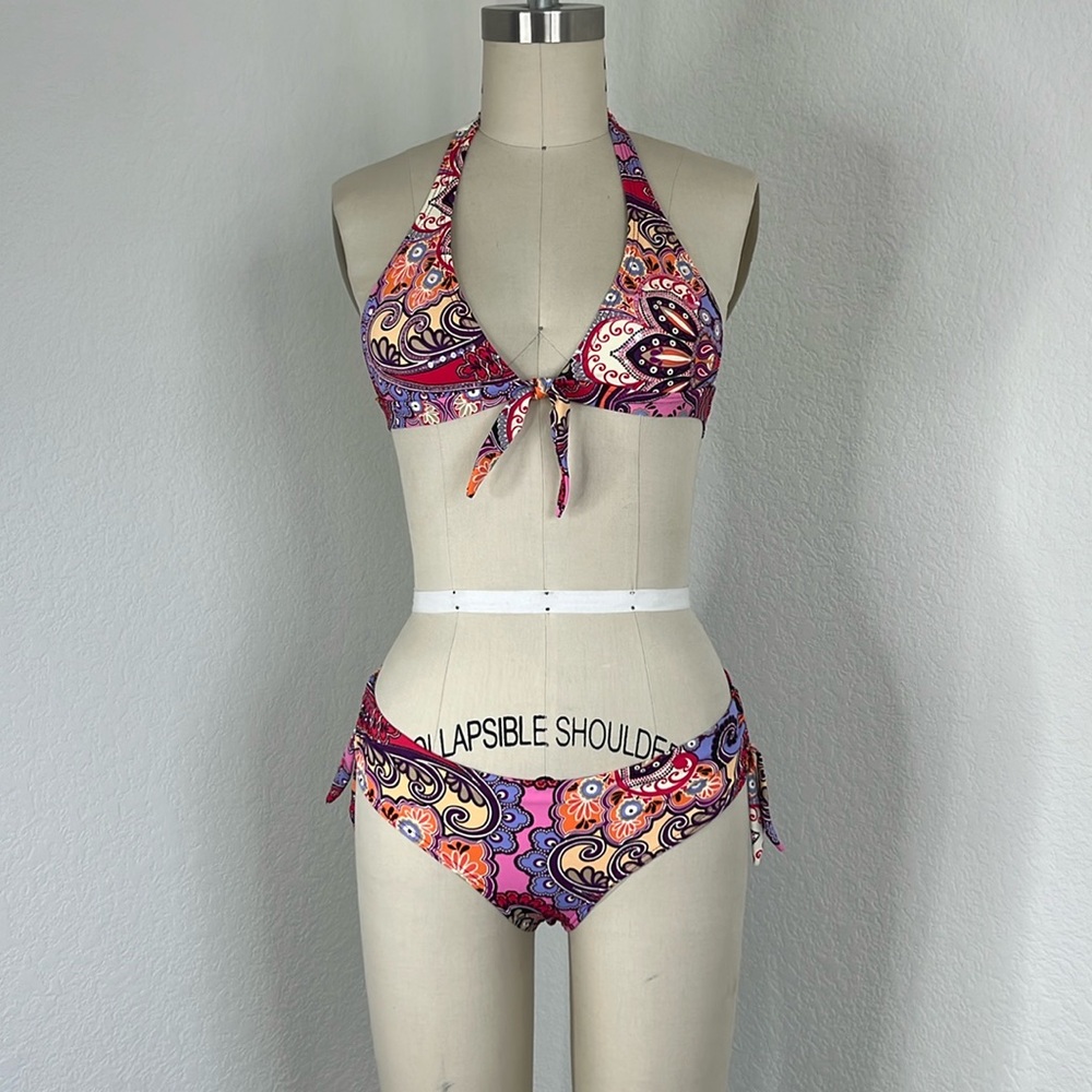OndadeMar Paisley Girls Tween TweenBikini Tie Halter